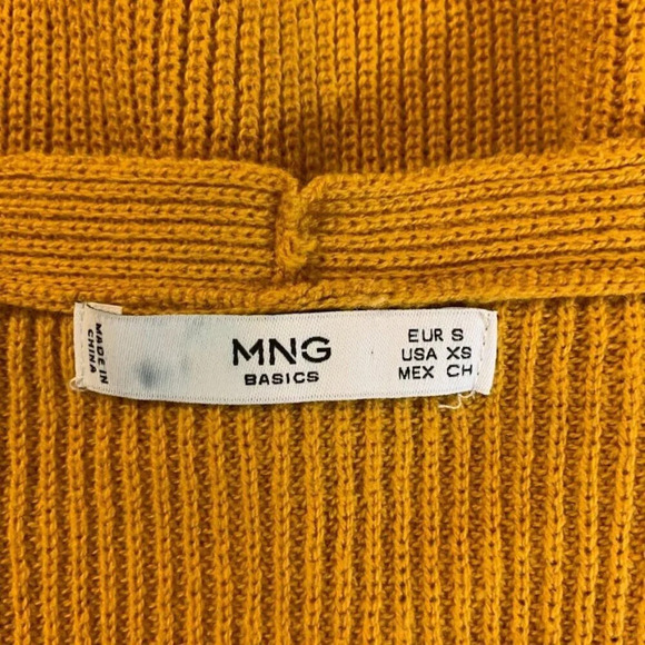 Mango MNG Women's V Neck Ribbed Long Sleeve Pullover Sweater Size XS - Picture 6 of 10